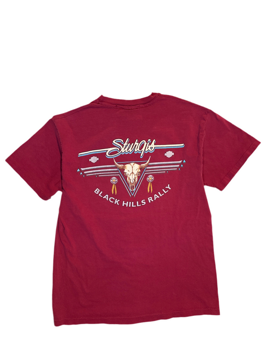 1995 Harley Davidson Black Hills Rally Shirt- L