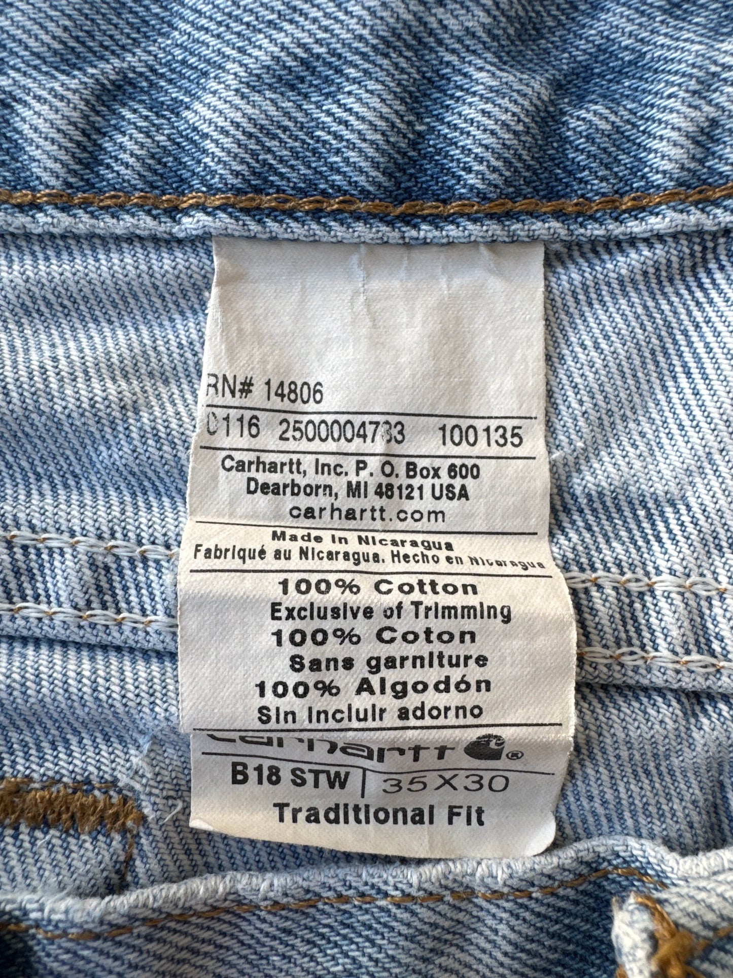 Carhartt Jeans- 35x30