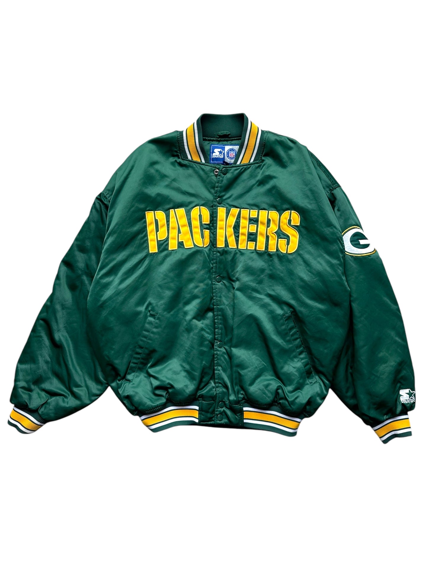 Starter Green Bay Packers Satin Jacket- XXL