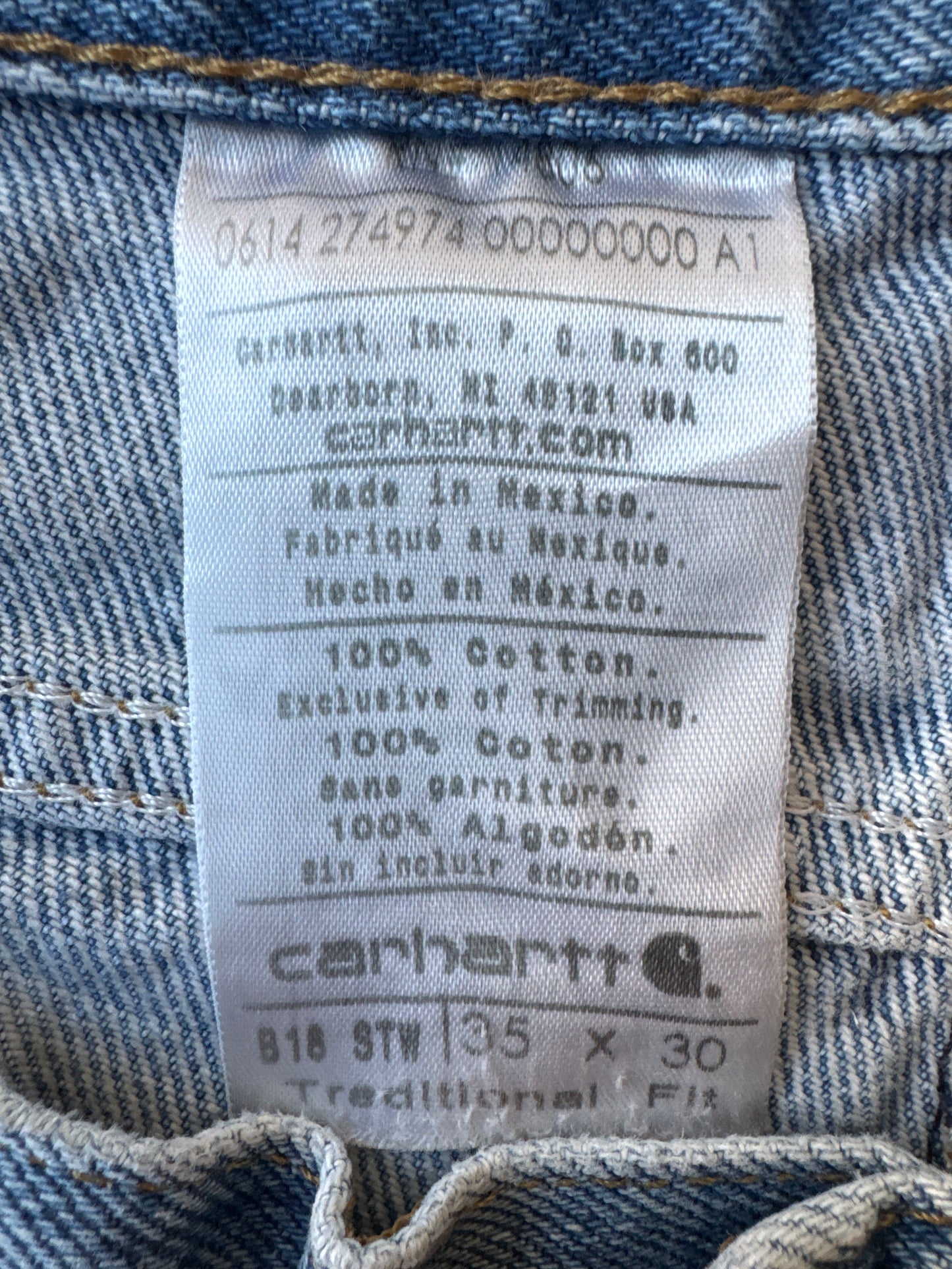 Carhartt Jeans- 35x30