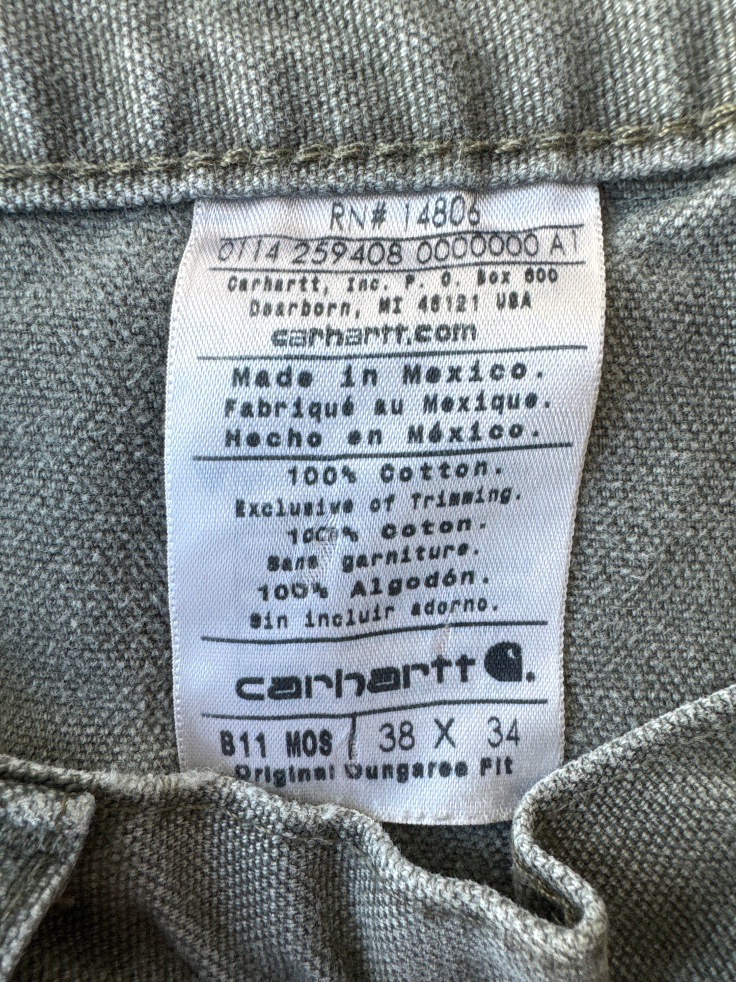 Carhartt Carpenter Pants- 38x34