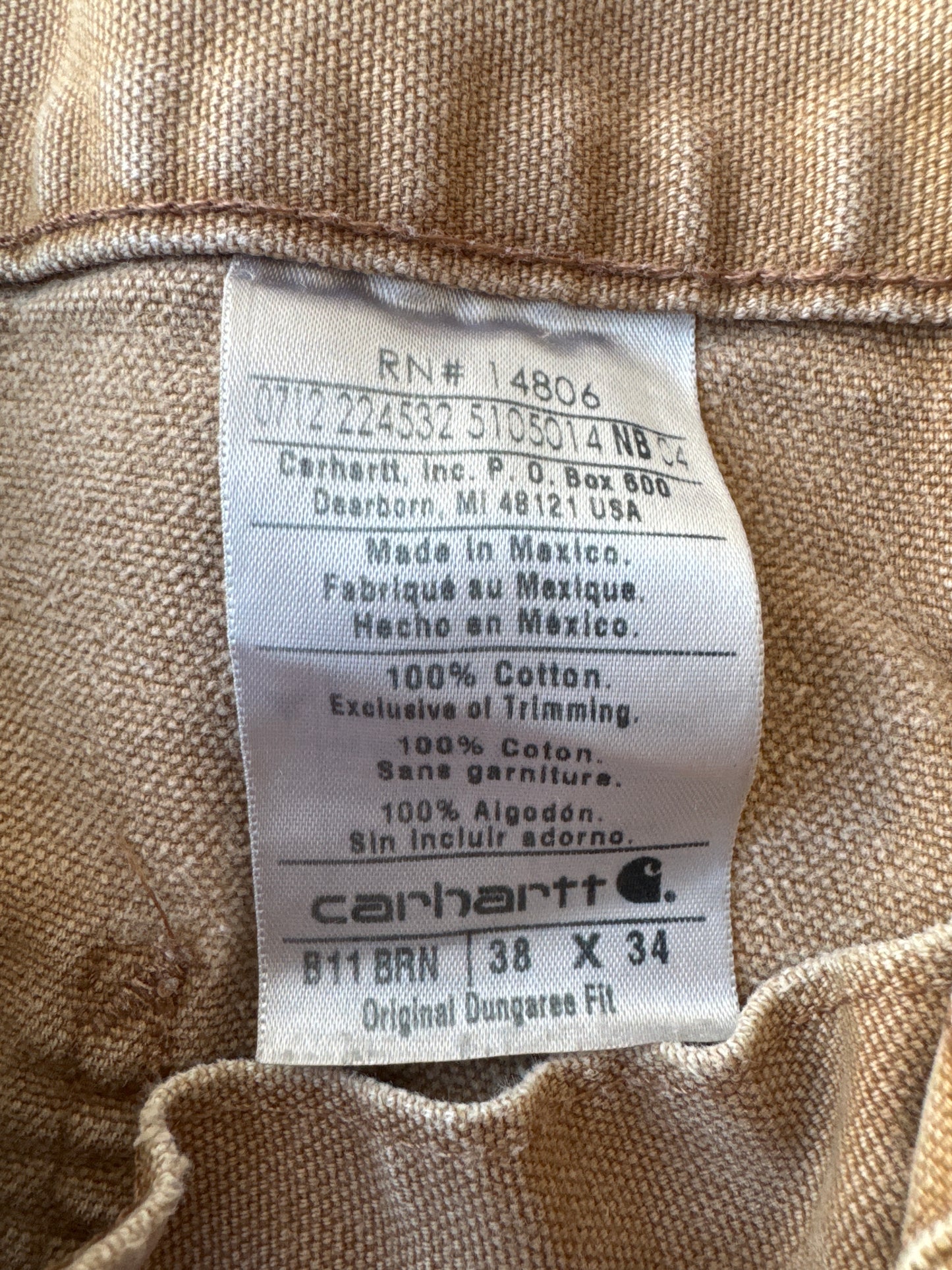 Carhartt Carpenter Pants- 38x34